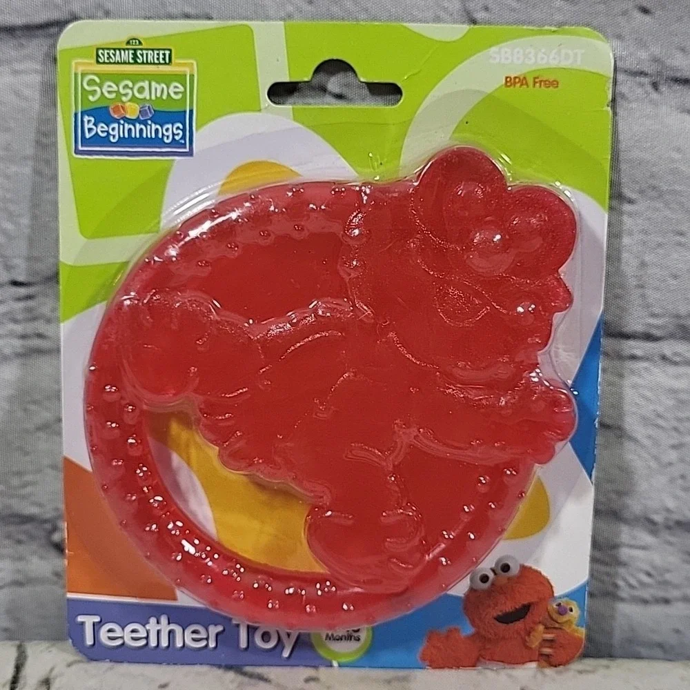 Sesame Street Beginnings Elmo Water-Filled Teether Toy Lot Of 2‎ New In Package